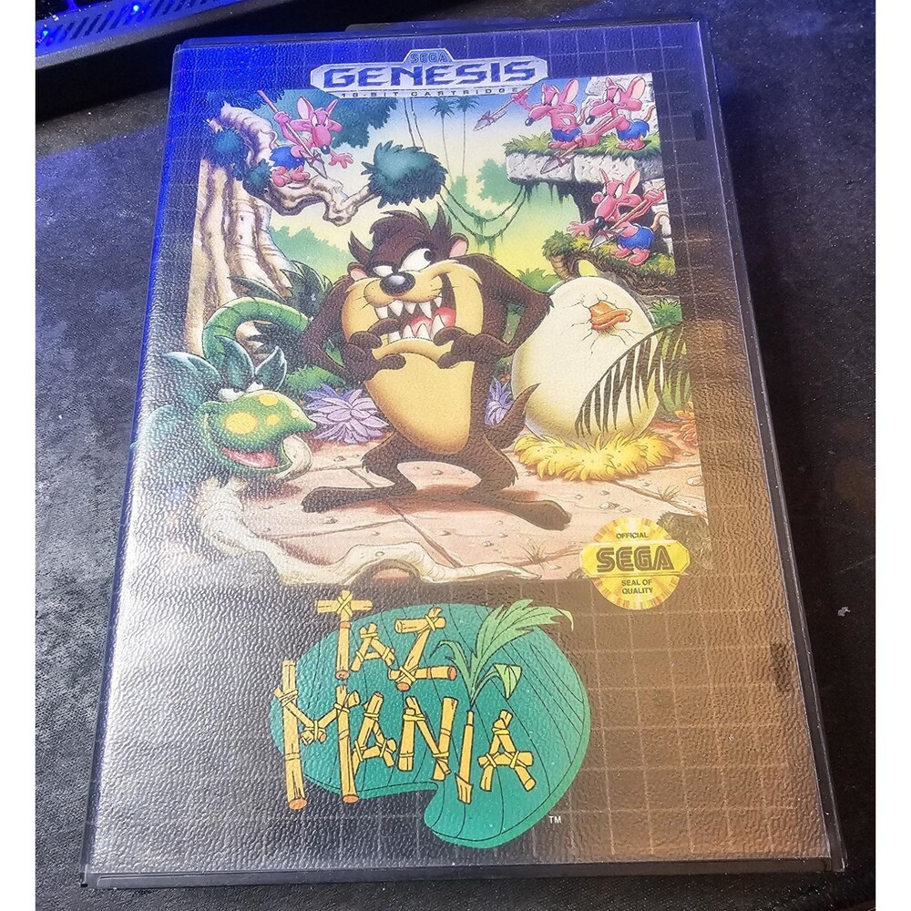 Taz Mania For Sega Genesis In Box (no manual)